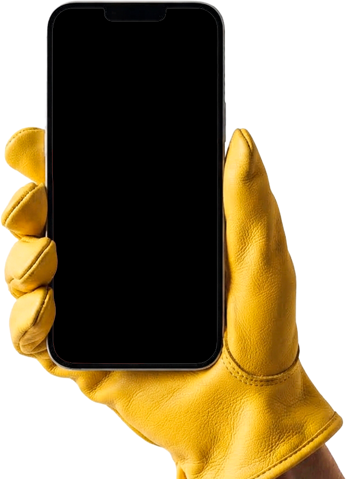 Mano sosteniendo celular